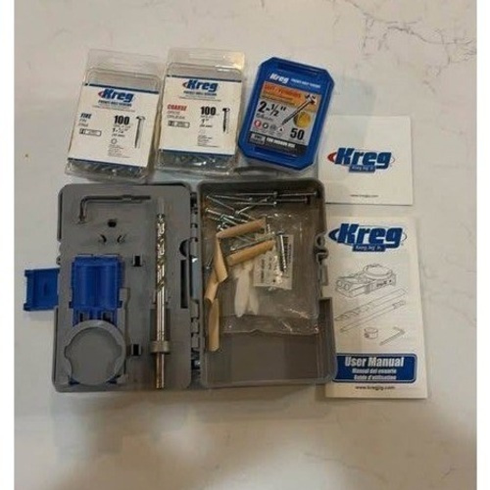 Kreg Jig‎ Jr. Woodworking Tool Kit Blue Grey with Screws